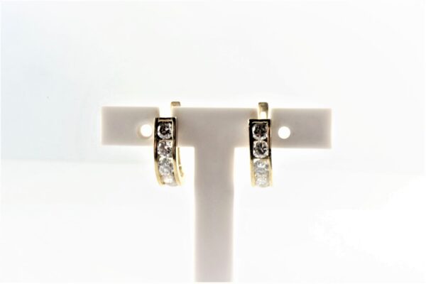 feine Ohrstecker in Gelbgold – Bild 5