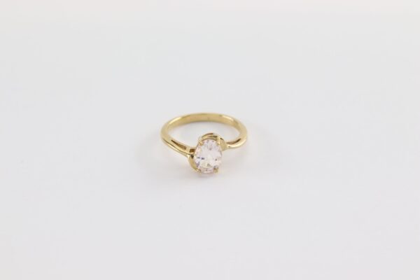 sehr eleganter Ring in Gelbgold mit Zirkonia – Bild 2