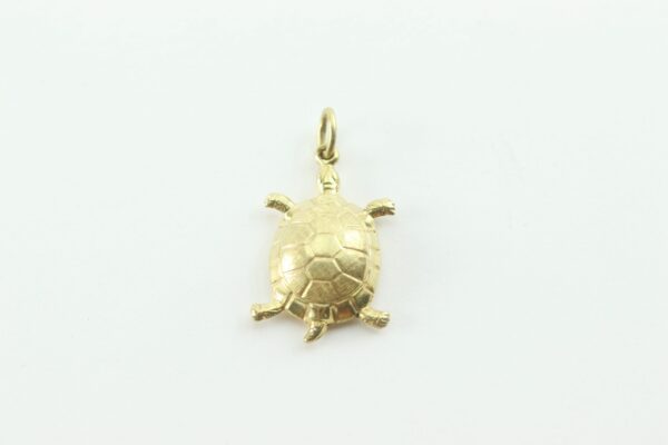 sehr schöner Anhänger als Schildkröte in Gelbgold