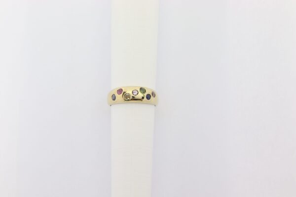 sehr feiner Ring in Gelbgold  mit  Zirkonia – Bild 3