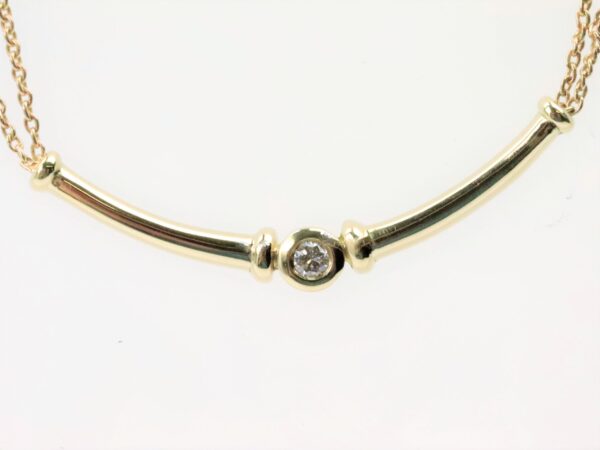 Collier in Gelbgold  mit Diamanten – Bild 3