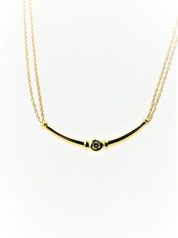 Collier in Gelbgold  mit Diamanten