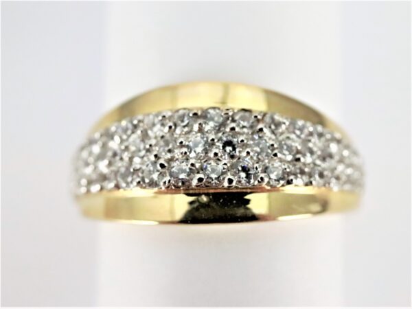 sehr schöner Ring in Gelbgold mit Zirkonia – Bild 3