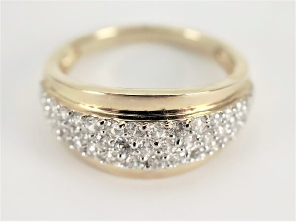 sehr schöner Ring in Gelbgold mit Zirkonia – Bild 5