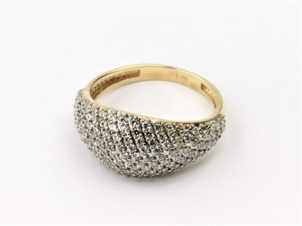 wunderschöner Ring in Gelbgold mit Zirkonia – Bild 3