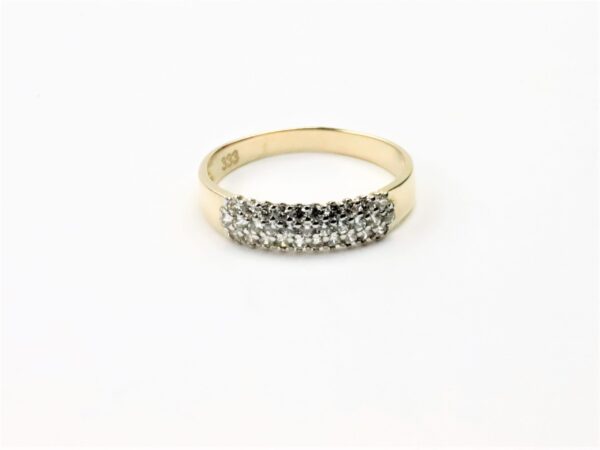 Ring  in Gelbgold mit klaren Zirkonia – Bild 5