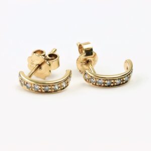 Ohrstecker  in Gelbgold mit Diamanten