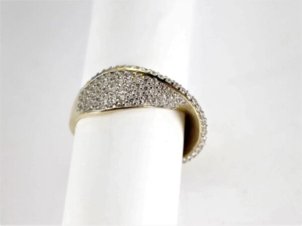 sehr feiner Ring in Gelbgold mit Zirkonia – Bild 4