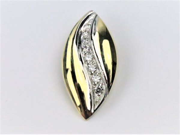 Anhänger  in Gelbgold mit Zirkonia
