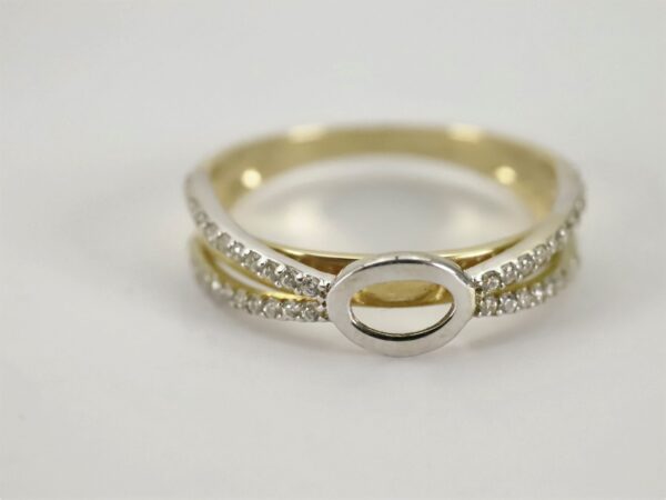 sehr schöner Ring in Gelbgold mit Zirkonia – Bild 4