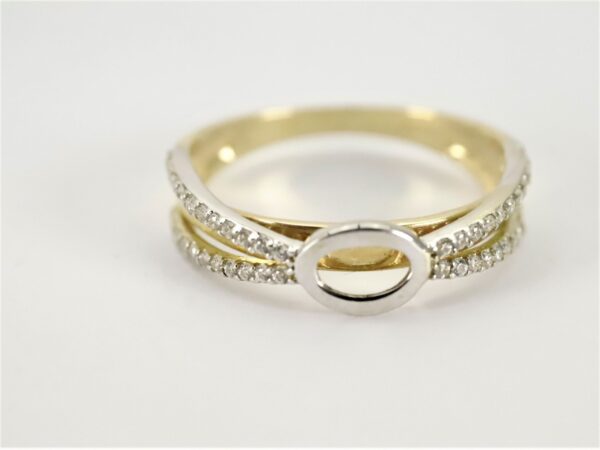 sehr schöner Ring in Gelbgold mit Zirkonia – Bild 5