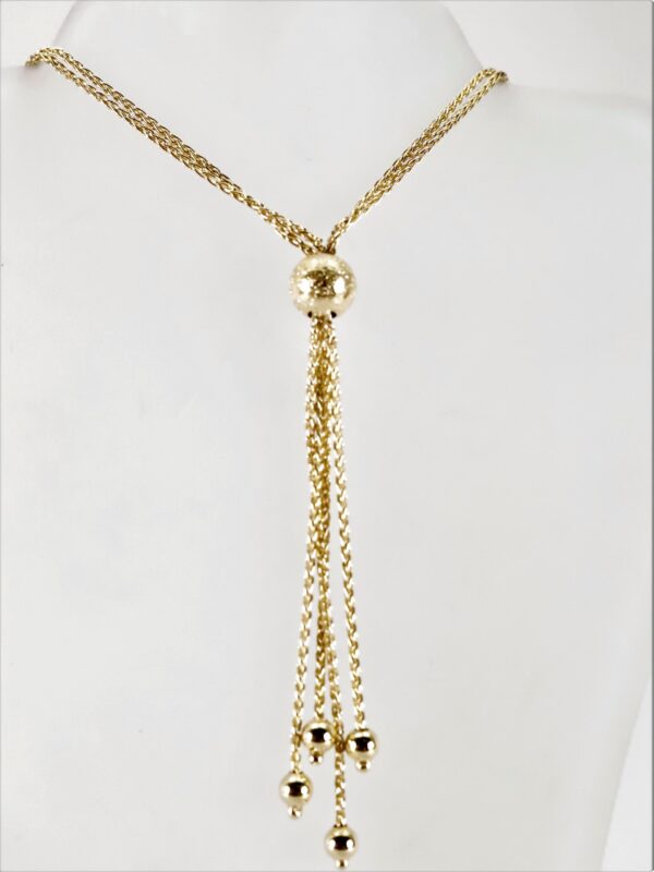 besonders schönes Collier in Gelbgold – Bild 2