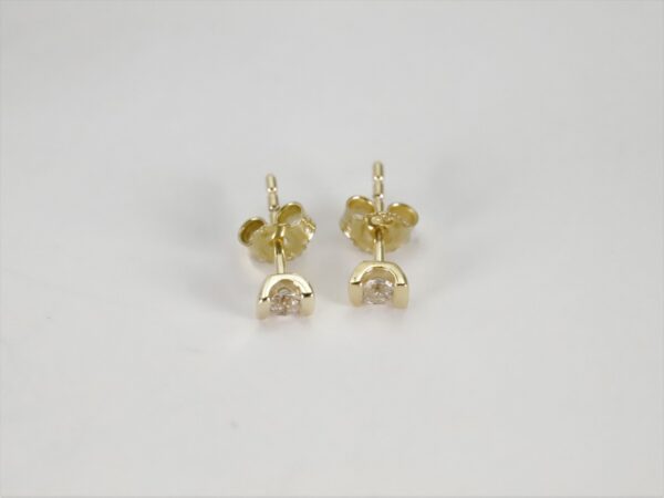 Ohrstecker  mit Spinell - 375 Gold - – Bild 4