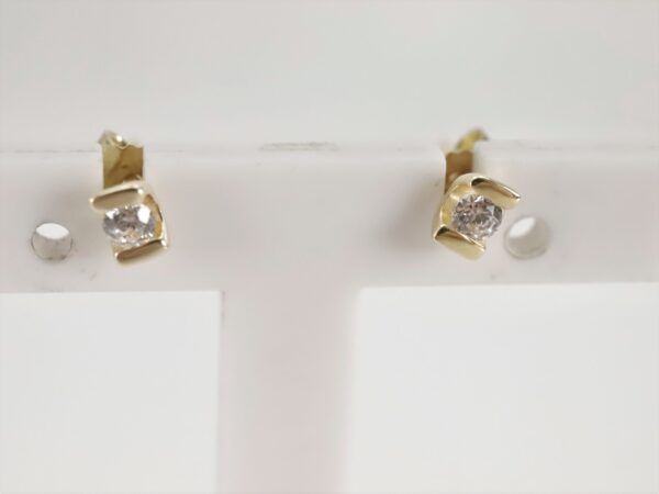 Ohrstecker  mit Spinell - 375 Gold - – Bild 5