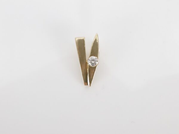 Set - Anhänger und Ohrstecker   in Gelbgold – Bild 4