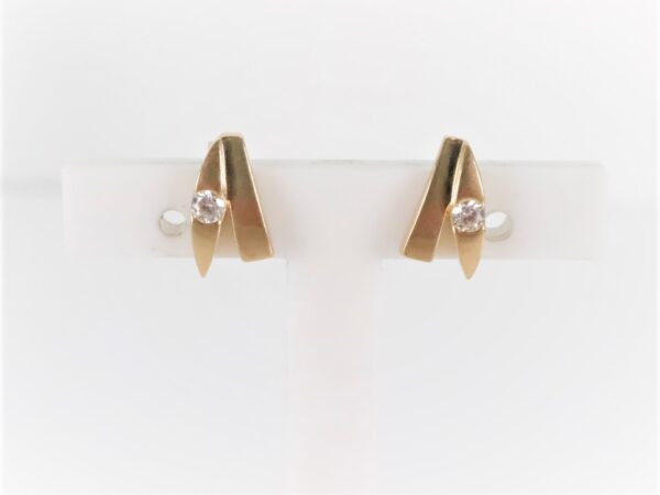 Set - Anhänger und Ohrstecker   in Gelbgold – Bild 6