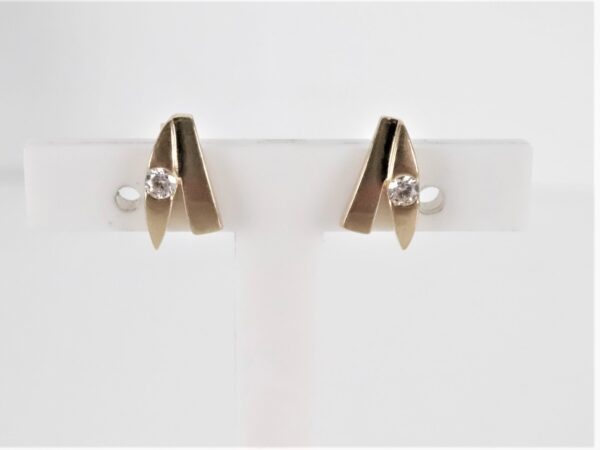 Set - Anhänger und Ohrstecker   in Gelbgold – Bild 7