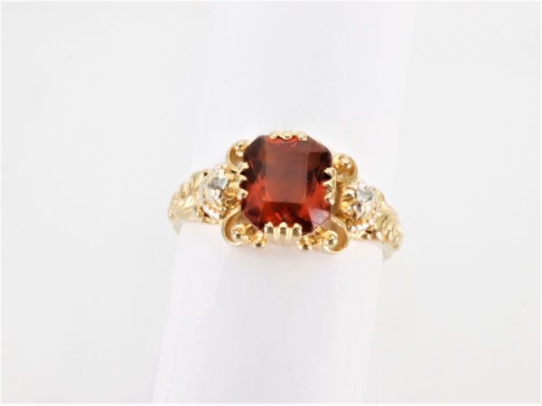 Ring   mit Granat und anderen Steinen – Bild 4