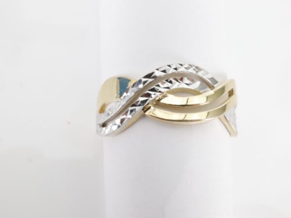 Ring - Gelbgold mit Weißgold