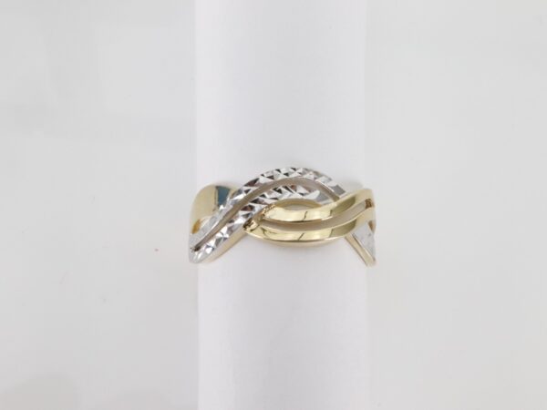 Ring - Gelbgold mit Weißgold – Bild 6