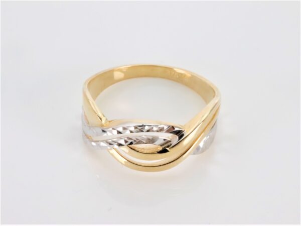Ring - Gelbgold mit Weißgold – Bild 8