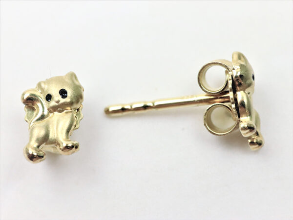 Kleine Ohrstecker  Katze – Bild 2
