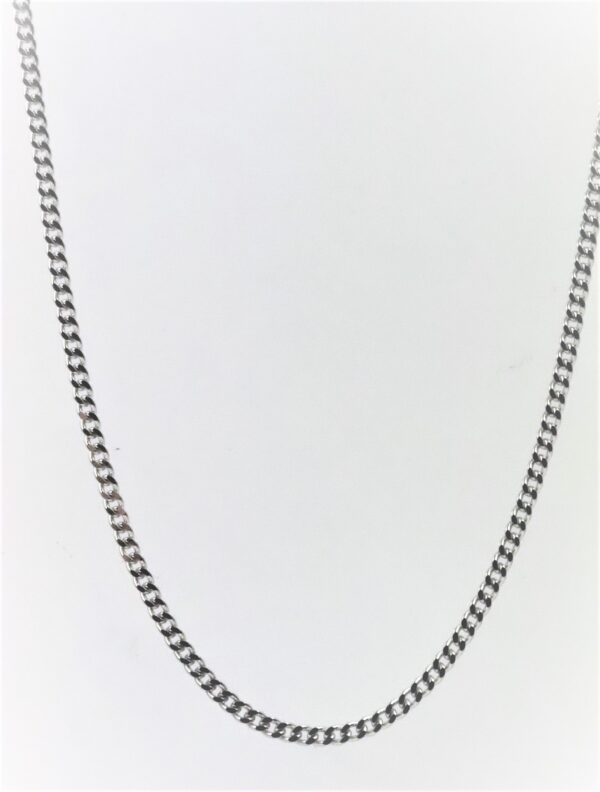 Weiß - Gold - Kette - 8 Karat Gold - – Bild 3