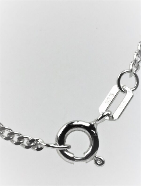 Weiß - Gold - Kette - 8 Karat Gold - – Bild 5
