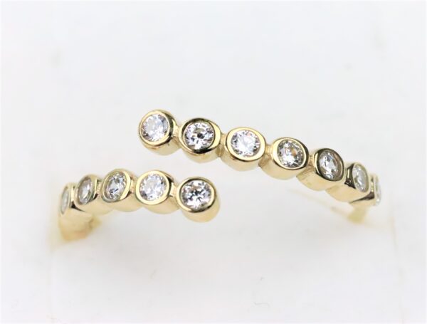 Ring   Unigröße mit klaren Zirkonia – Bild 3
