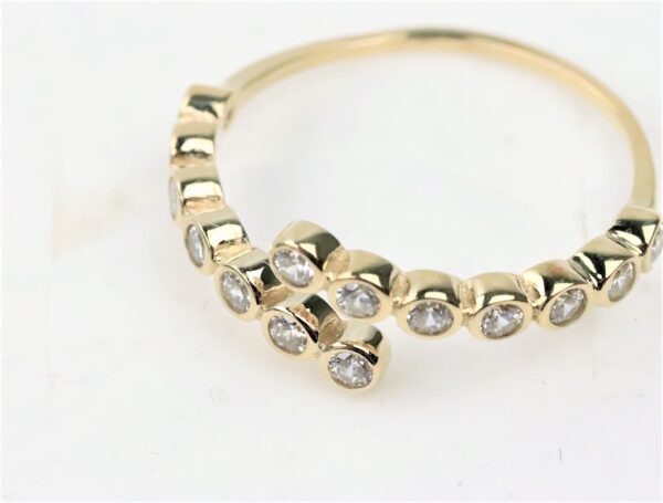 Ring   Unigröße mit klaren Zirkonia – Bild 4