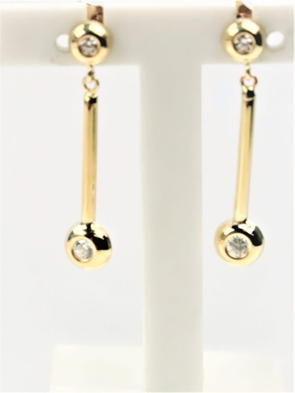 Ohrstecker in Gelbgold – Bild 3
