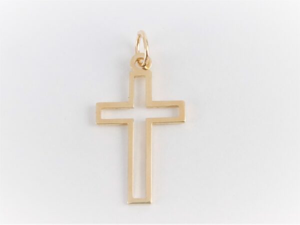 Kreuz  in Gelbgold  in 9 Karat Gold -