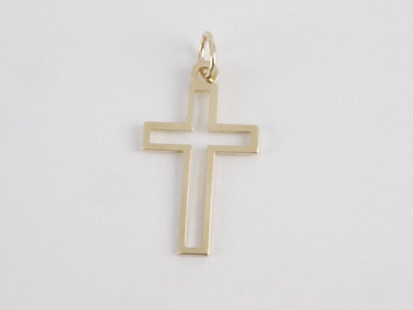 Kreuz  in Gelbgold  in 9 Karat Gold - – Bild 3