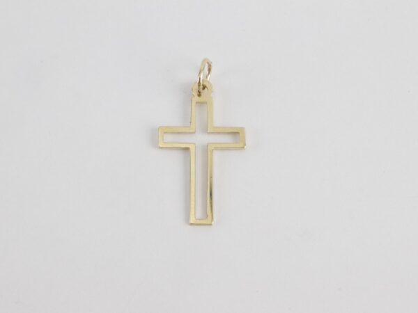 Kreuz  in Gelbgold  in 9 Karat Gold - – Bild 4