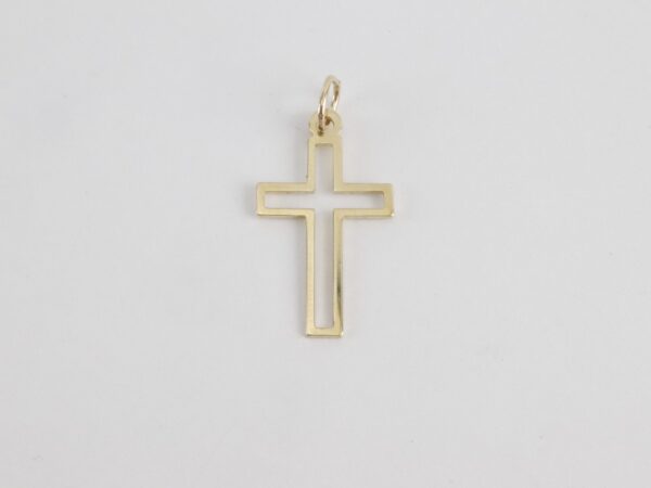 Kreuz  in Gelbgold  in 9 Karat Gold - – Bild 5