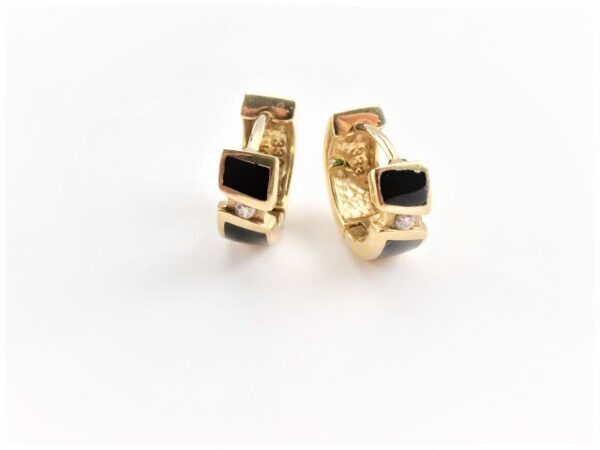 Creolen in Gelbgold  mit Zirkonia – Bild 8