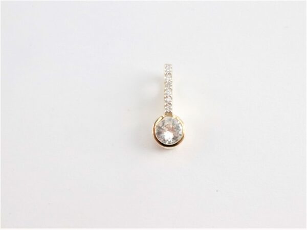 Anhänger in Gelbgold mit Diamanten – Bild 5
