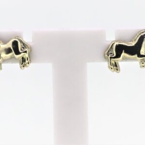 Gold Ohrstecker kleines, niedliches Pferd