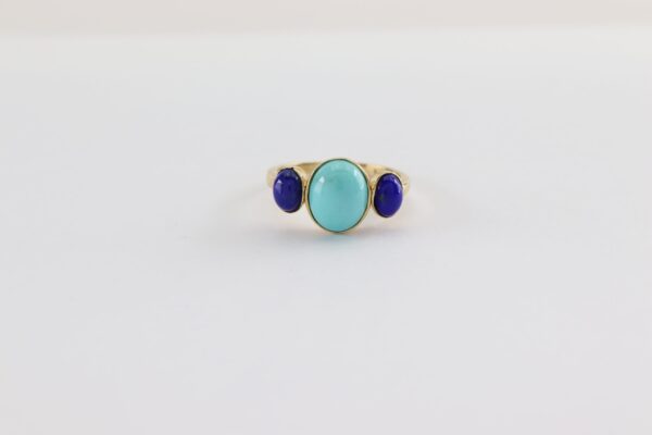 375 Gold  Ring mit echten Steinen