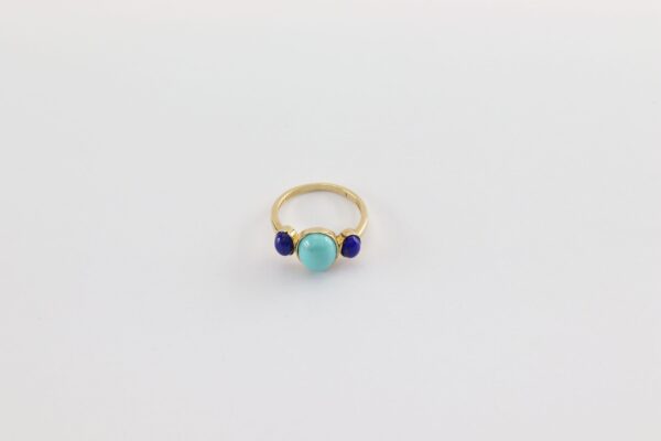 375 Gold  Ring mit echten Steinen – Bild 3
