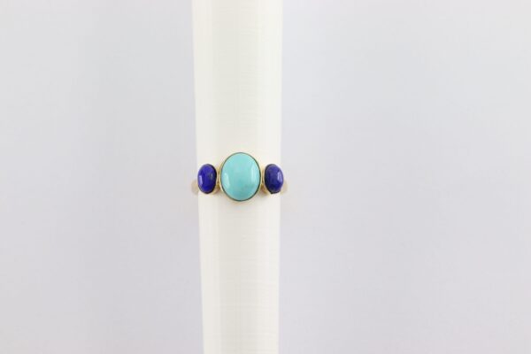 375 Gold  Ring mit echten Steinen – Bild 4