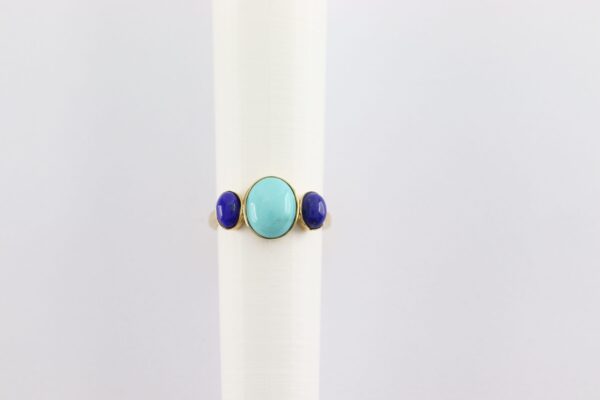 375 Gold  Ring mit echten Steinen – Bild 5