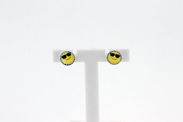 Kinder Ohrstecker Smiles  in Sterlingsilber – Bild 3