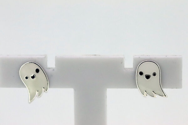 Ohrstecker Kleiner Geist.  Sterlingsilber rhodiniert – Bild 2