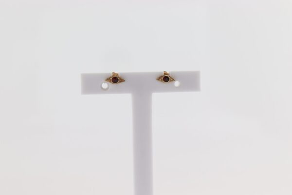 Sehr feine Stecker mit einem Granat – Bild 6
