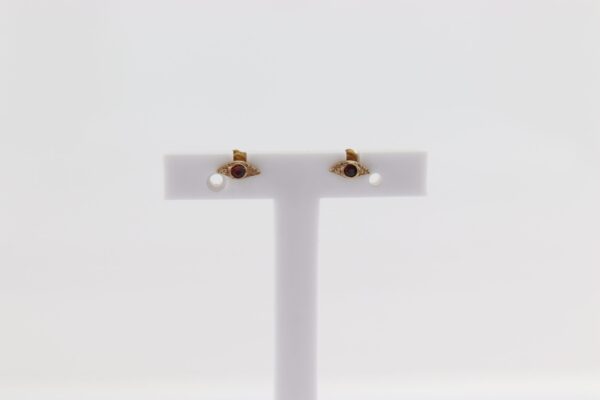 Sehr feine Stecker mit einem Granat – Bild 7