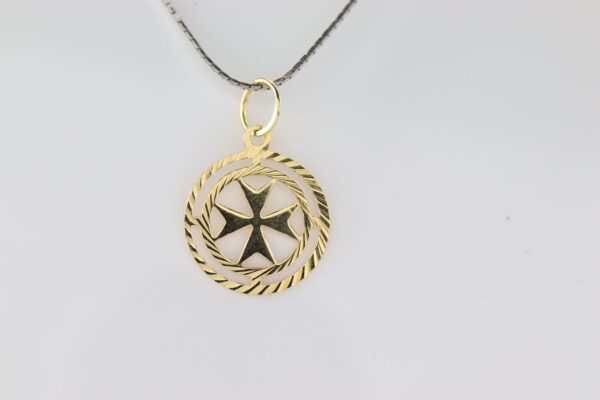 Anhänger in Gelbgold mit Kreuz ( OHNE  KETTE ) – Bild 2