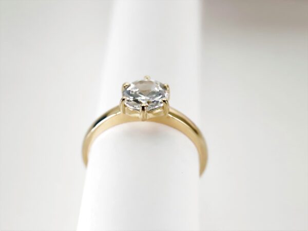 sehr feiner Ring in Gelbgold mit Zirkonia – Bild 5