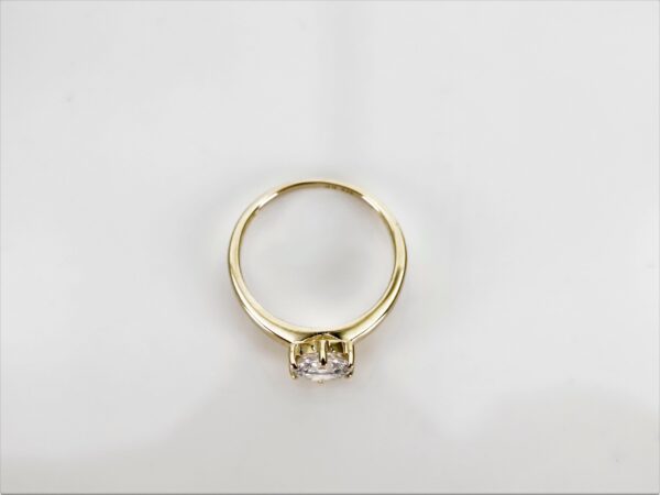 sehr feiner Ring in Gelbgold mit Zirkonia – Bild 6
