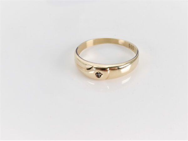 Ring  in Gelbgold mit Diamant – Bild 4